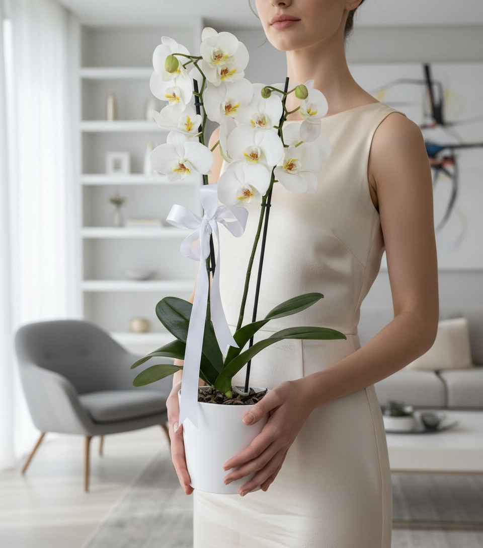 Beyaz Orkide İkili