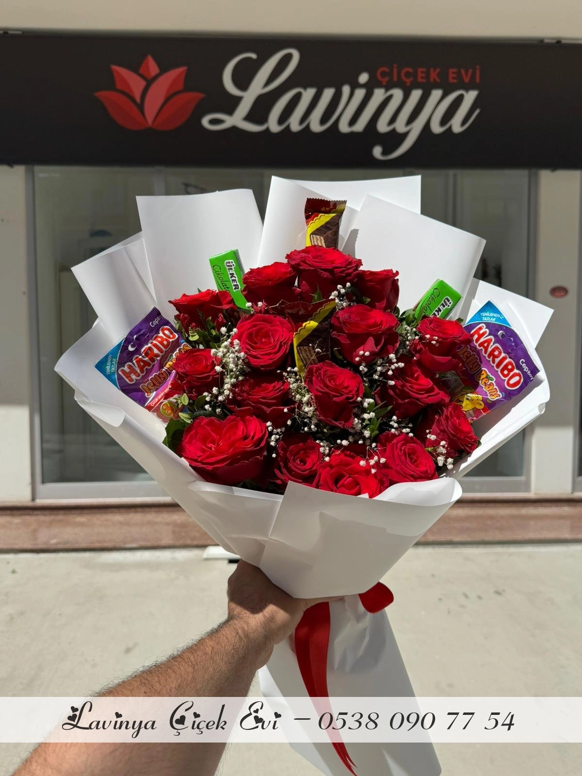 Çikolatalı Kırmızı Güller