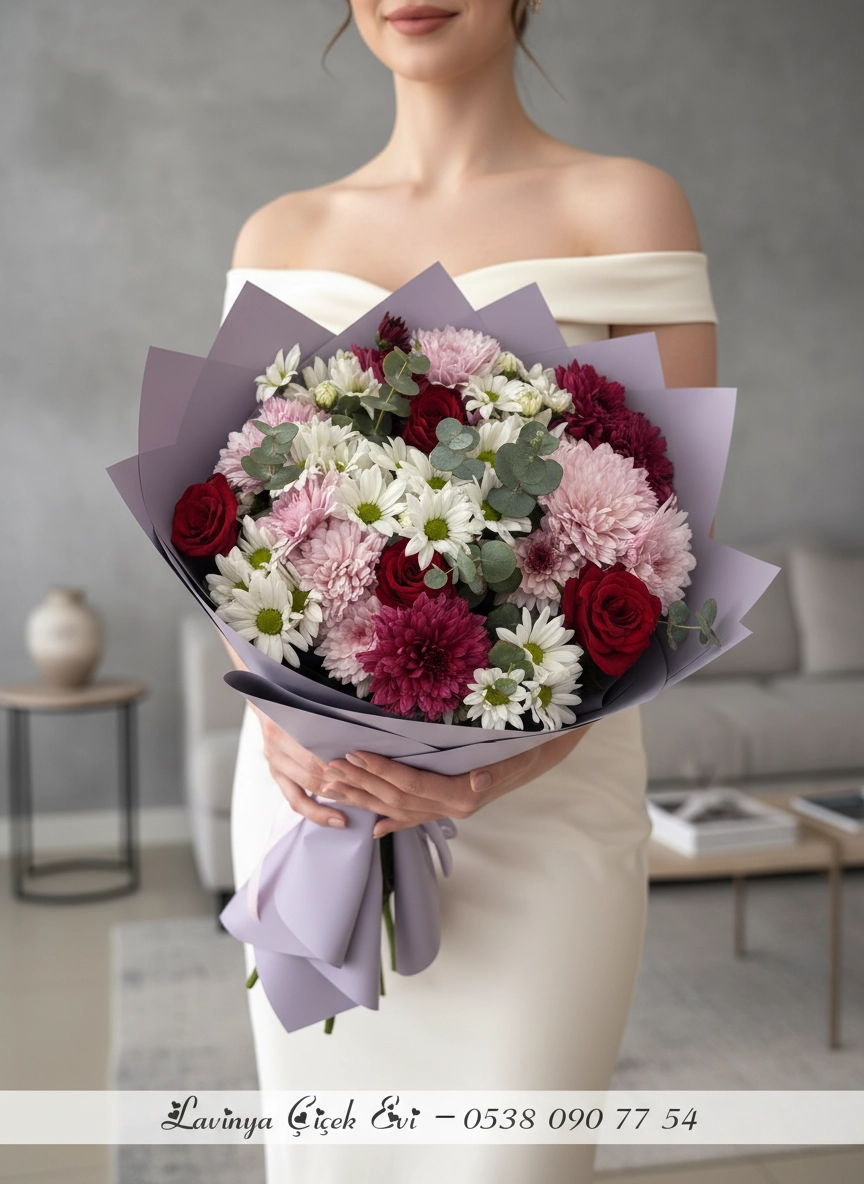 Karışık Güllü Buket