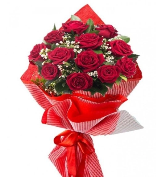 15 Li Kırmızı Gül Buketi