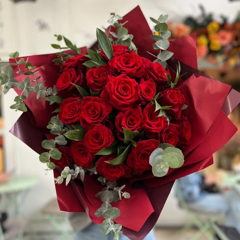 30 Kırmızı Gül Buketi