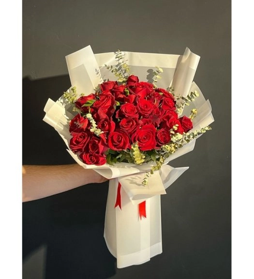 30 Kırmızı Gül Premium
