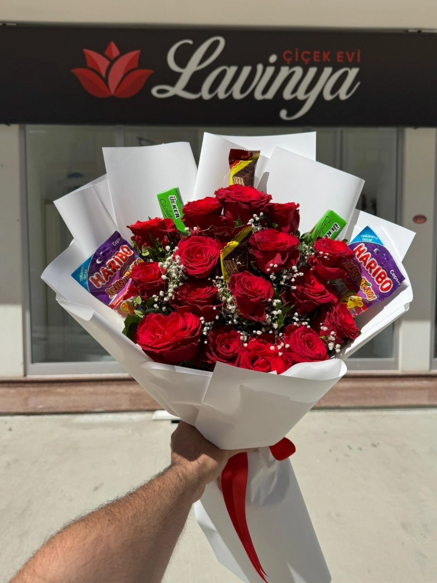 Çikolatalı Kırmızı Güller