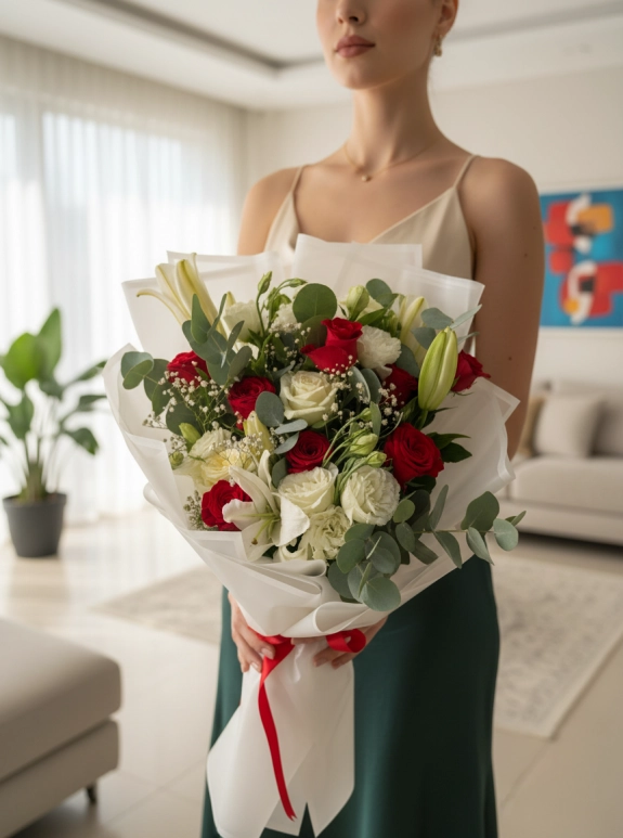 Lilyumlu Premium Buket